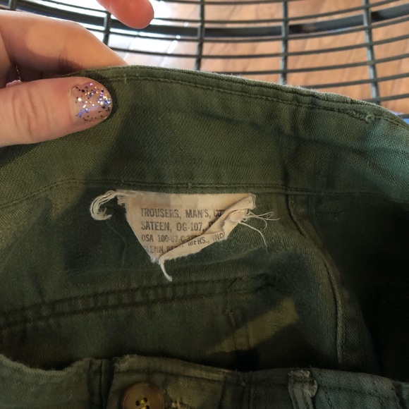 RARE vintage 1970s military trousers (fits 2-8) - Picture 4 of 8
